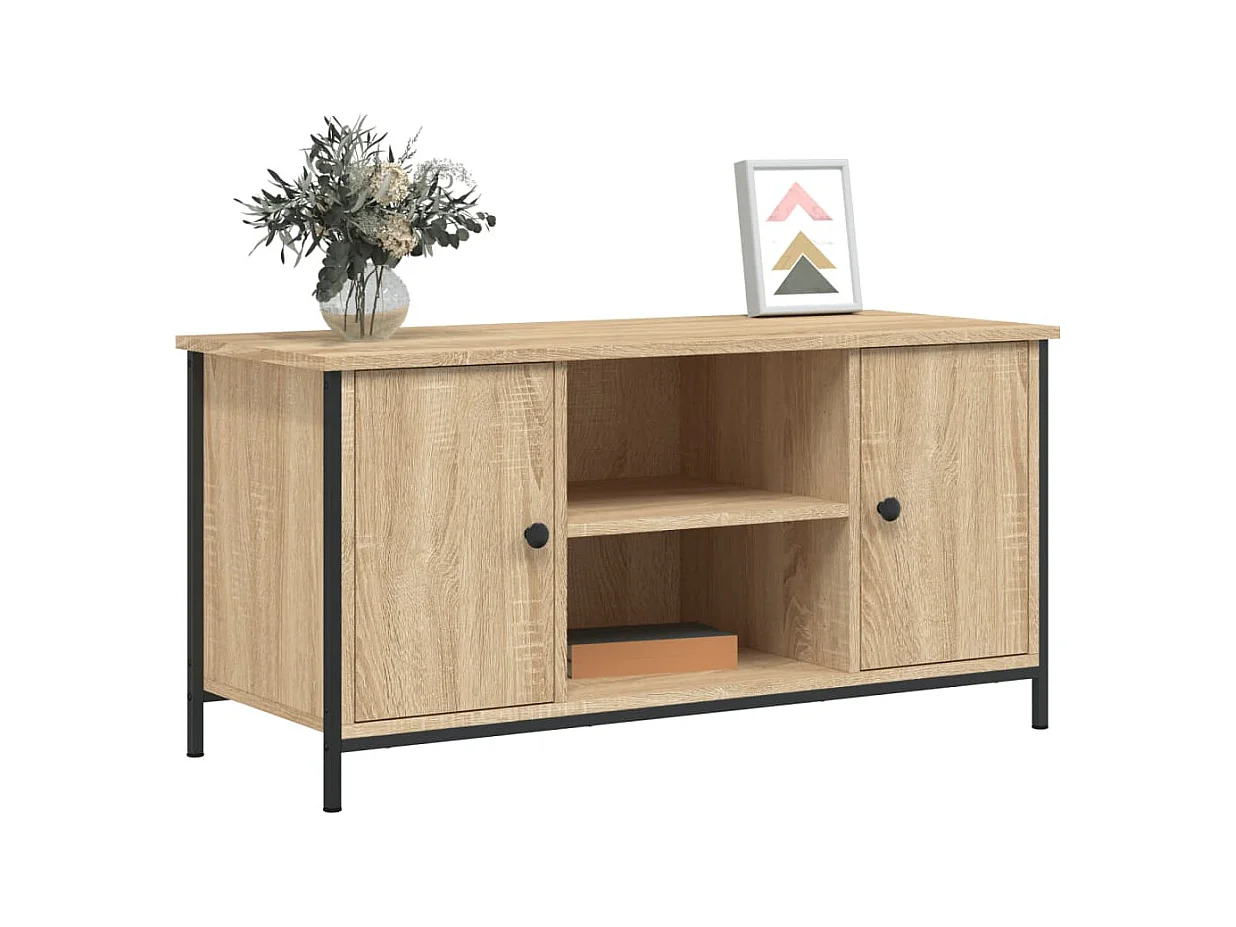 Meuble TV Chêne sonoma 100x40x50 Bois d'ingénierie