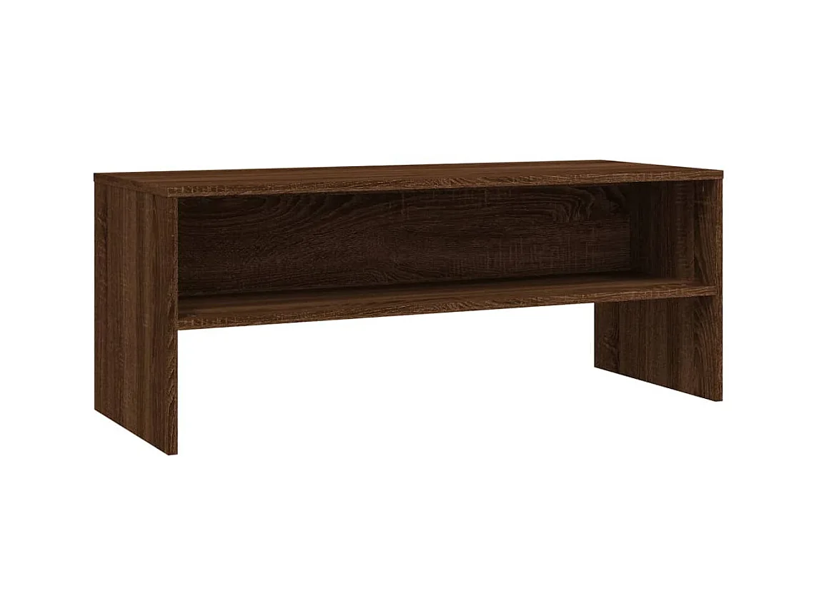 Meuble TV Chêne marron 100x40x40 Bois d'ingénierie