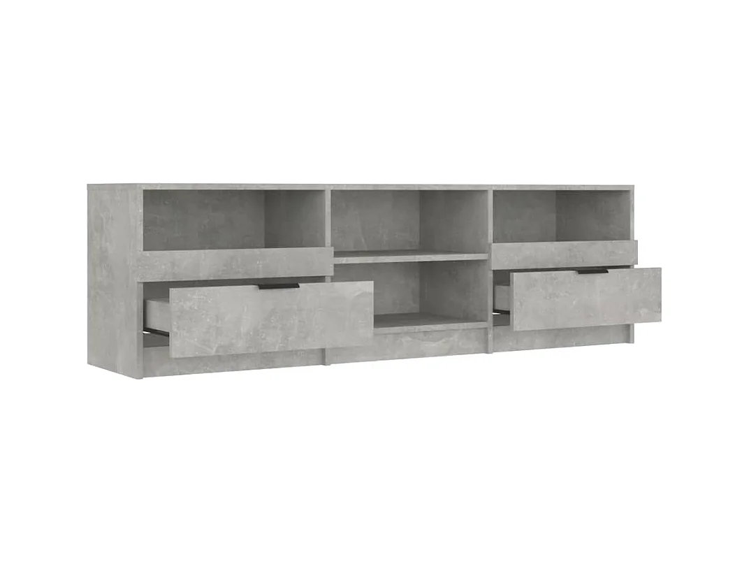 Meuble TV Gris béton 150x33,5x45 Bois d'ingénierie