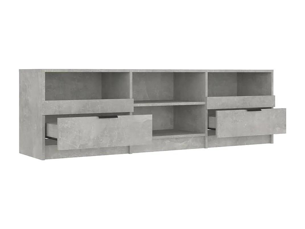 Meuble TV Gris béton 150x33,5x45 Bois d'ingénierie