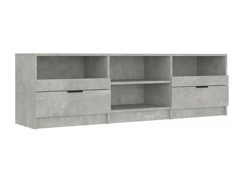 Meuble TV Gris béton 150x33,5x45 Bois d'ingénierie