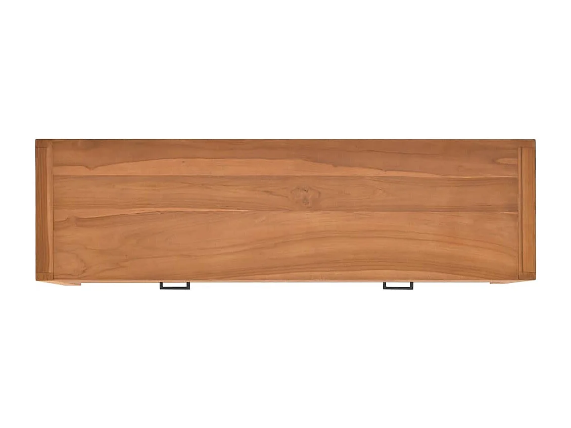 Meuble TV 140x40x45 Bois de teck recyclé