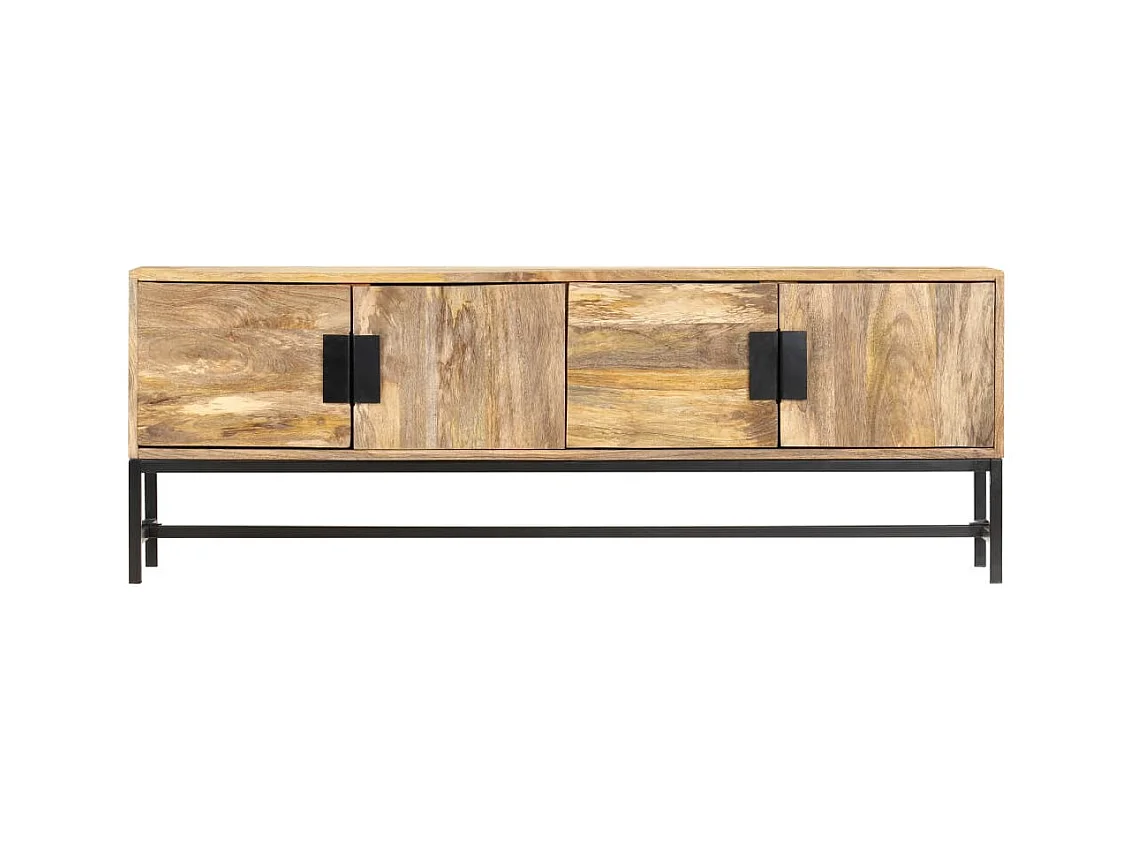Meuble TV 140x30x50 Bois de manguier massif