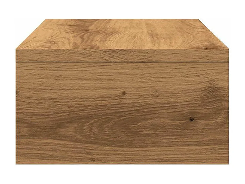 Support de moniteur chêne artisanal 42x24x13 bois ingénierie