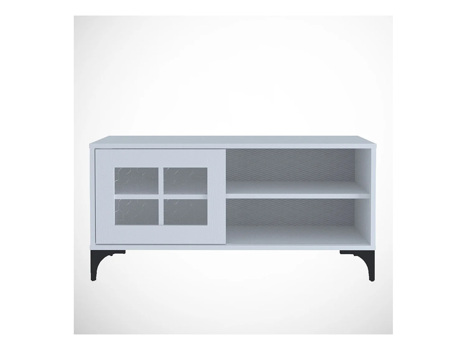 TV-standaard – 100 cm x 54 cm x 42 cm – Wit – Melamine