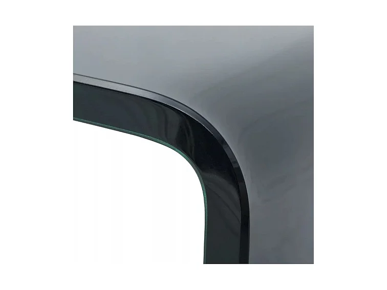 Meuble TV verre trempé noir Martial L 90