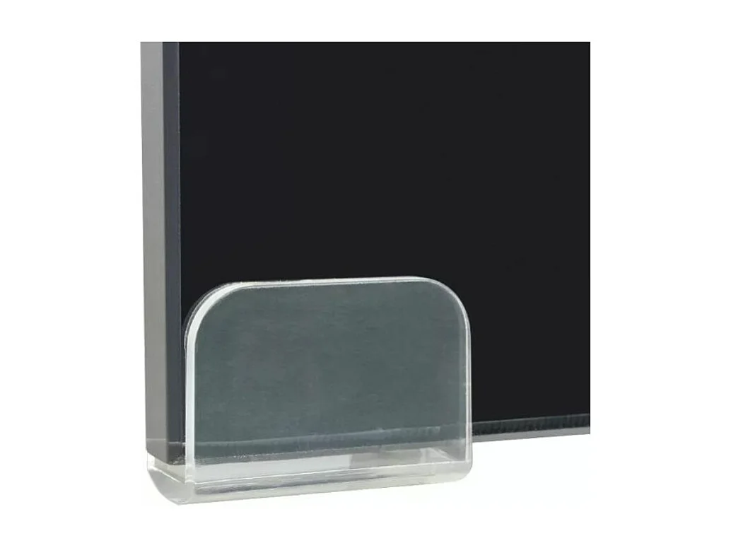 Meuble TV verre trempé noir Martial L 90