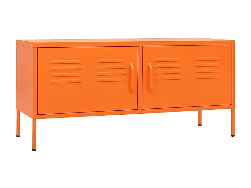 Meuble TV Orange 105x35x50 Acier