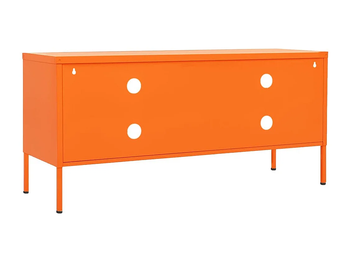 Meuble TV Orange 105x35x50 Acier