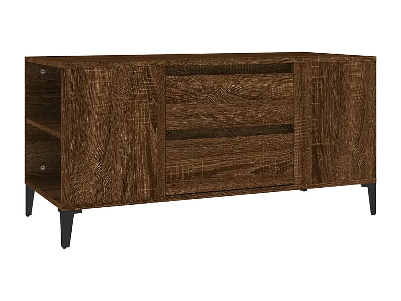 Meuble TV Chêne marron 102x44,5x50 Bois d'ingénierie