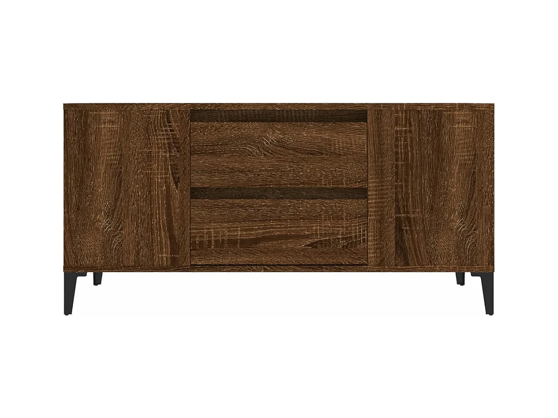Meuble TV Chêne marron 102x44,5x50 Bois d'ingénierie