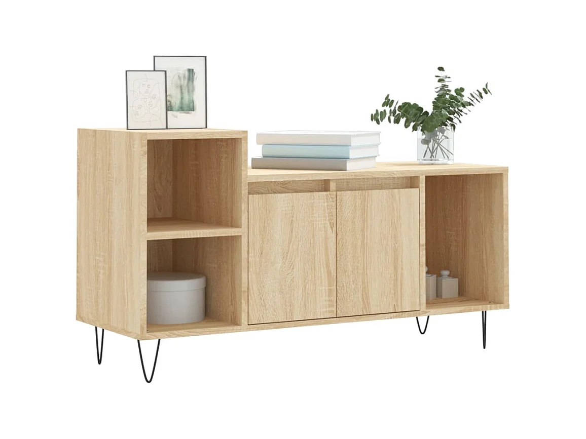 Meuble TV Chêne sonoma 100x35x55 Bois d'ingénierie
