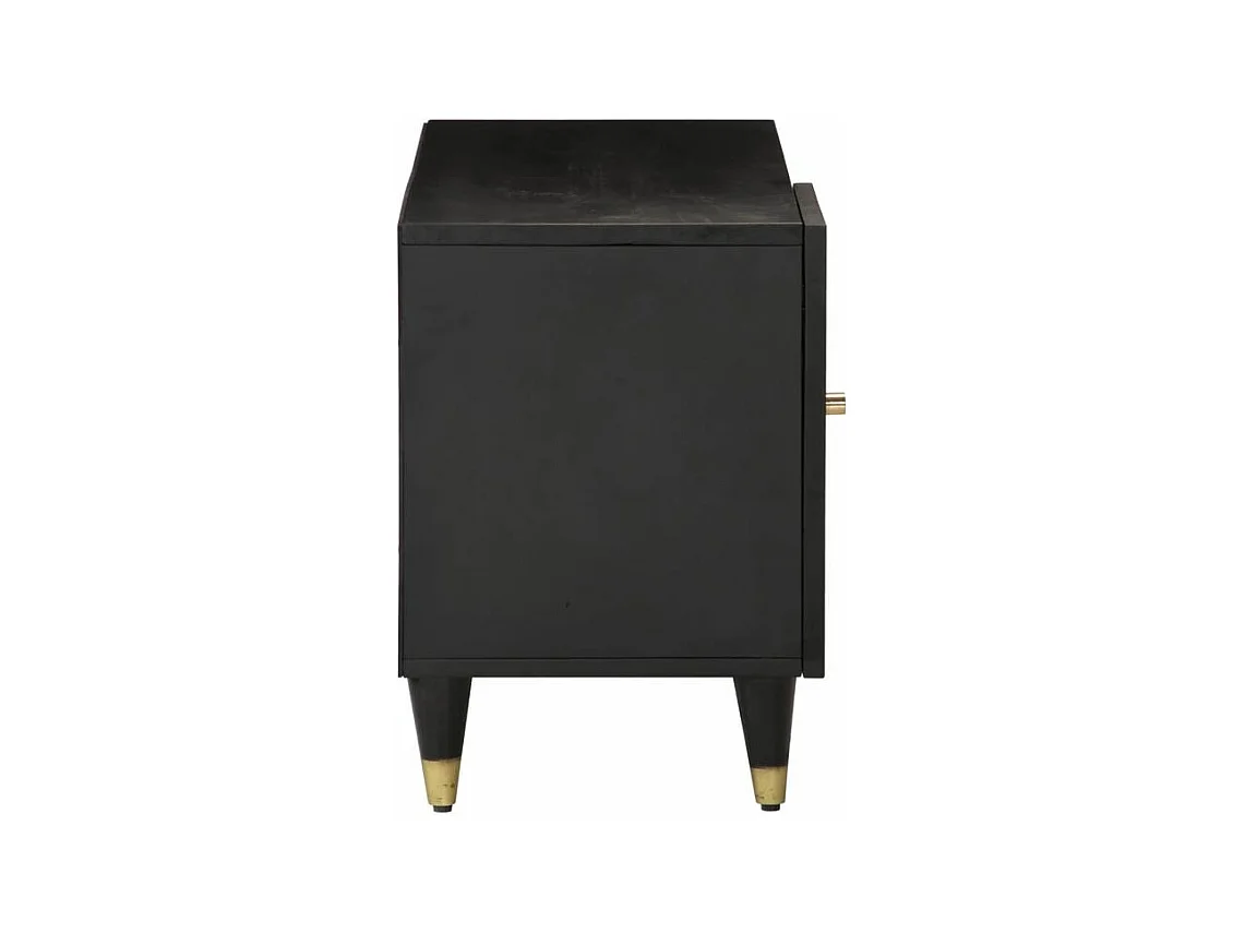 Meuble TV 80x31,5x46 bois massif de manguier