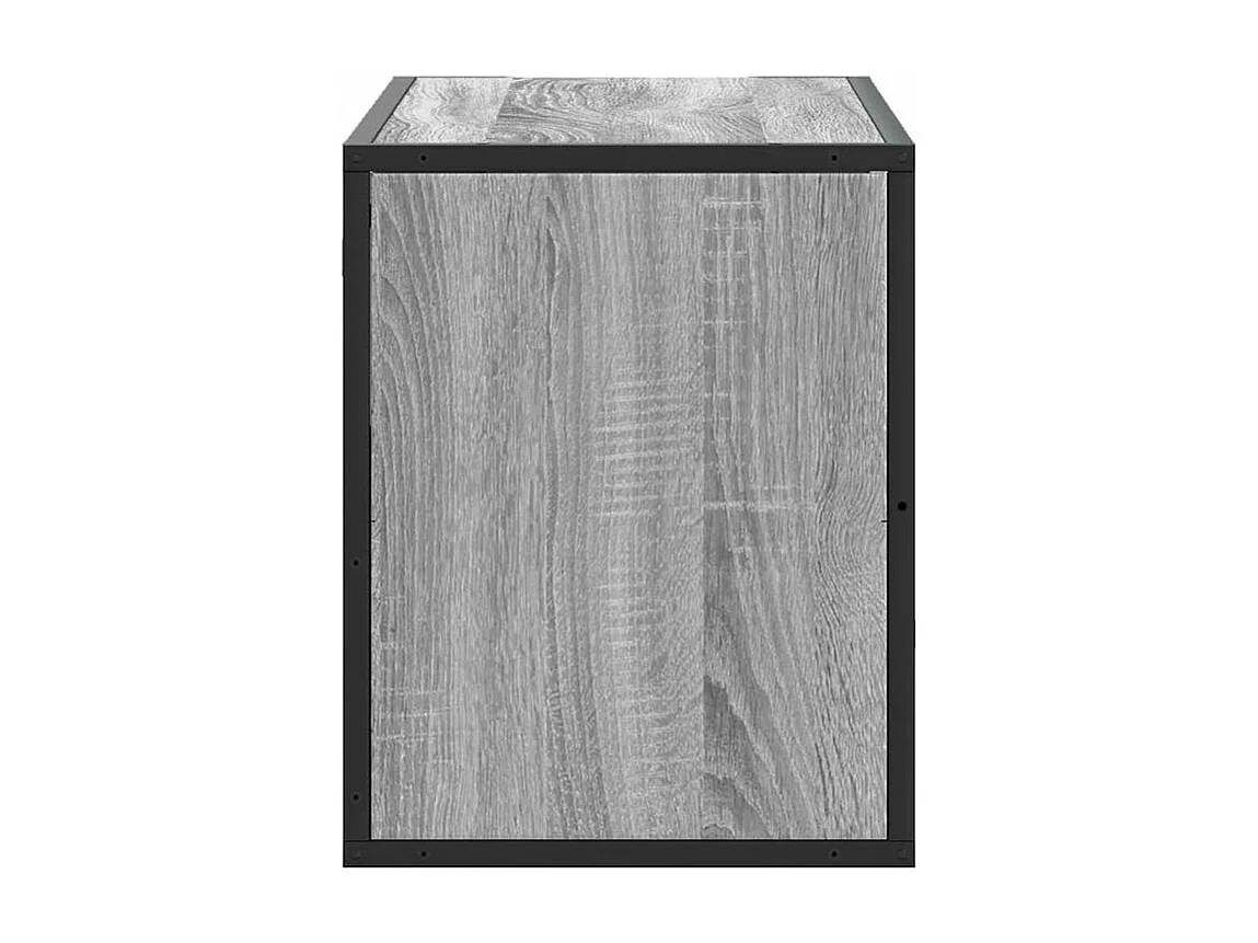 Meuble TV sonoma gris 80x31x39,5 bois d'ingénierie et métal