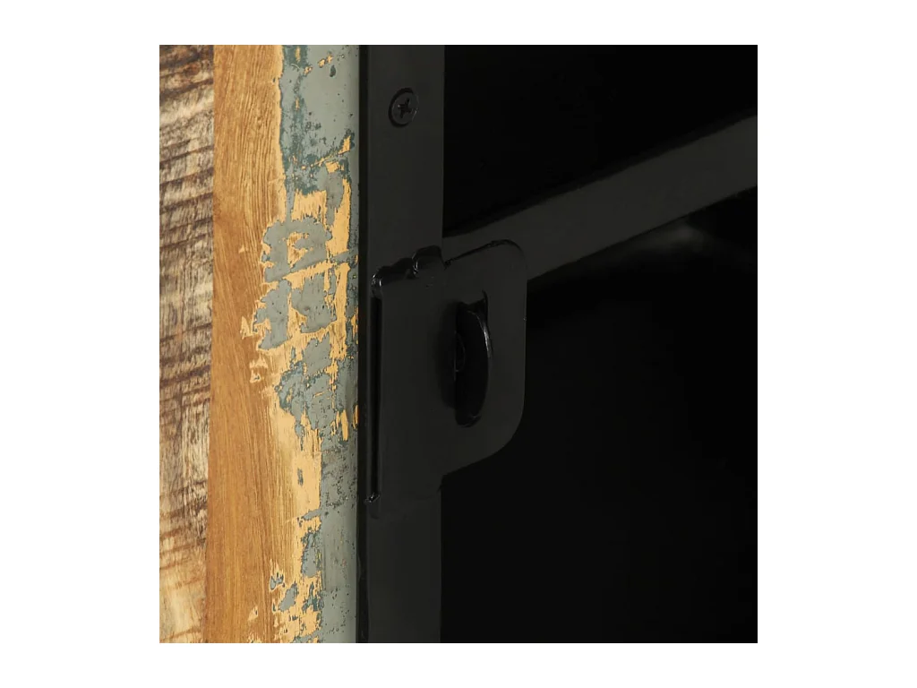 Meuble TV 110x30x45 Bois de récupération massif 2