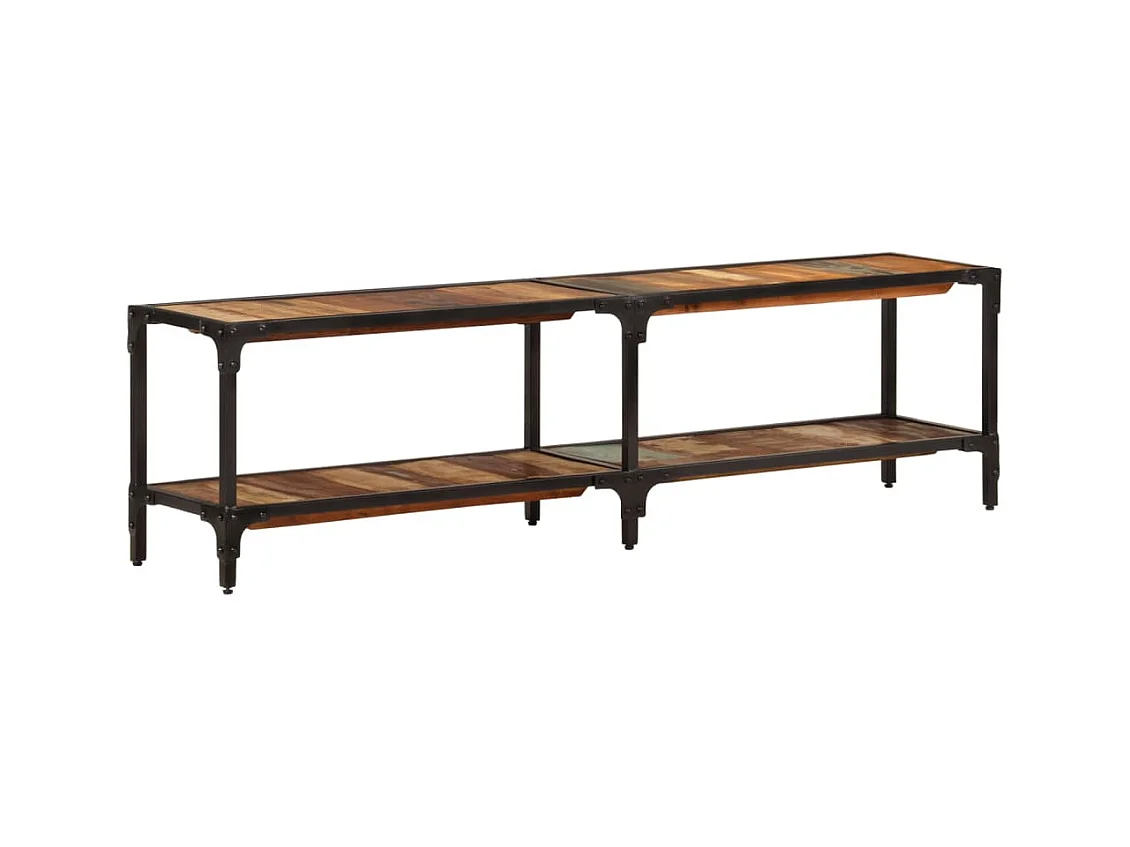 Meuble TV 150x30x41 Bois massif de récupération