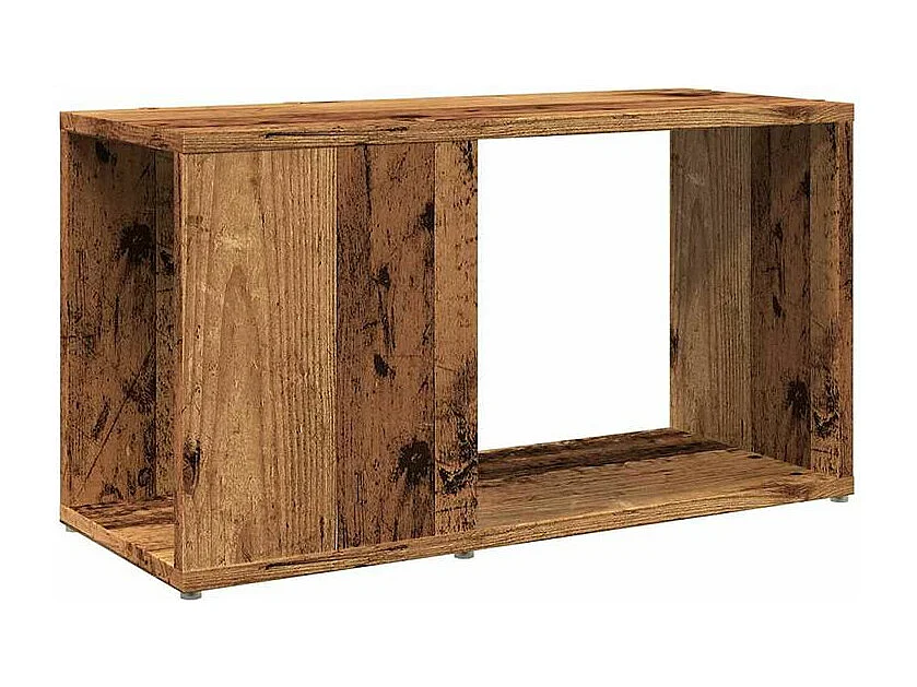 Meuble TV vieux bois 60x24x32 bois d'ingénierie