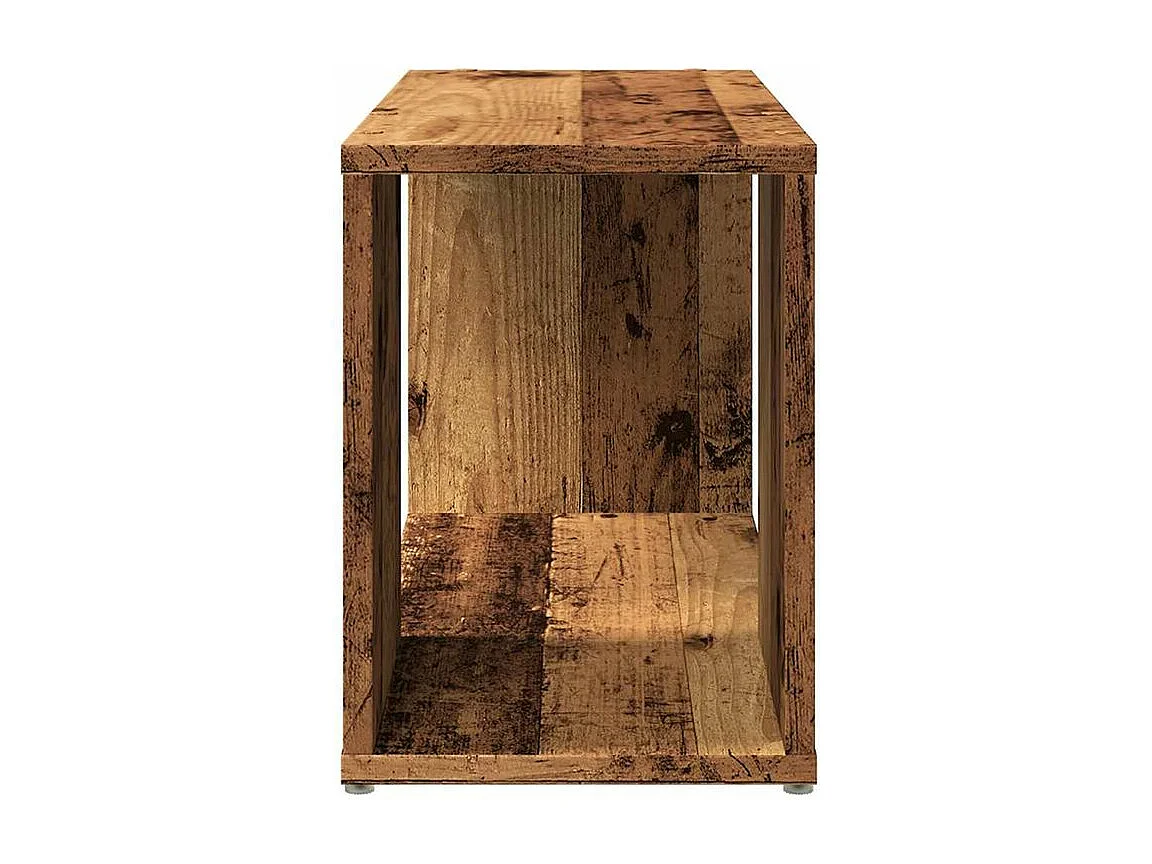 Meuble TV vieux bois 60x24x32 bois d'ingénierie