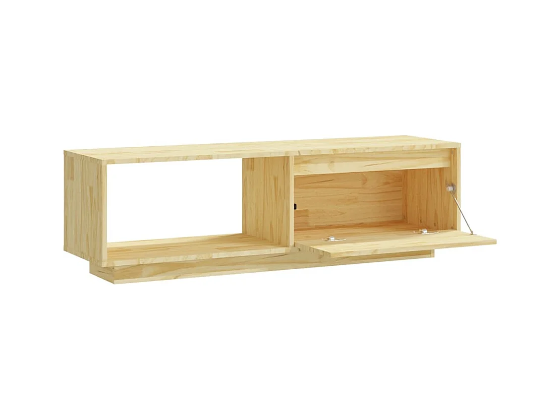 Meuble TV 110x30x33,5 Bois de pin massif
