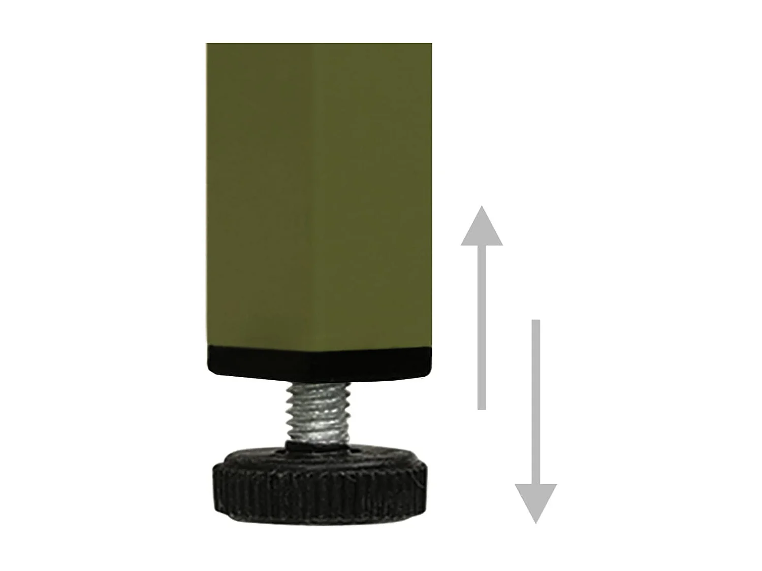 Meuble TV Vert olive 105x35x50 Acier