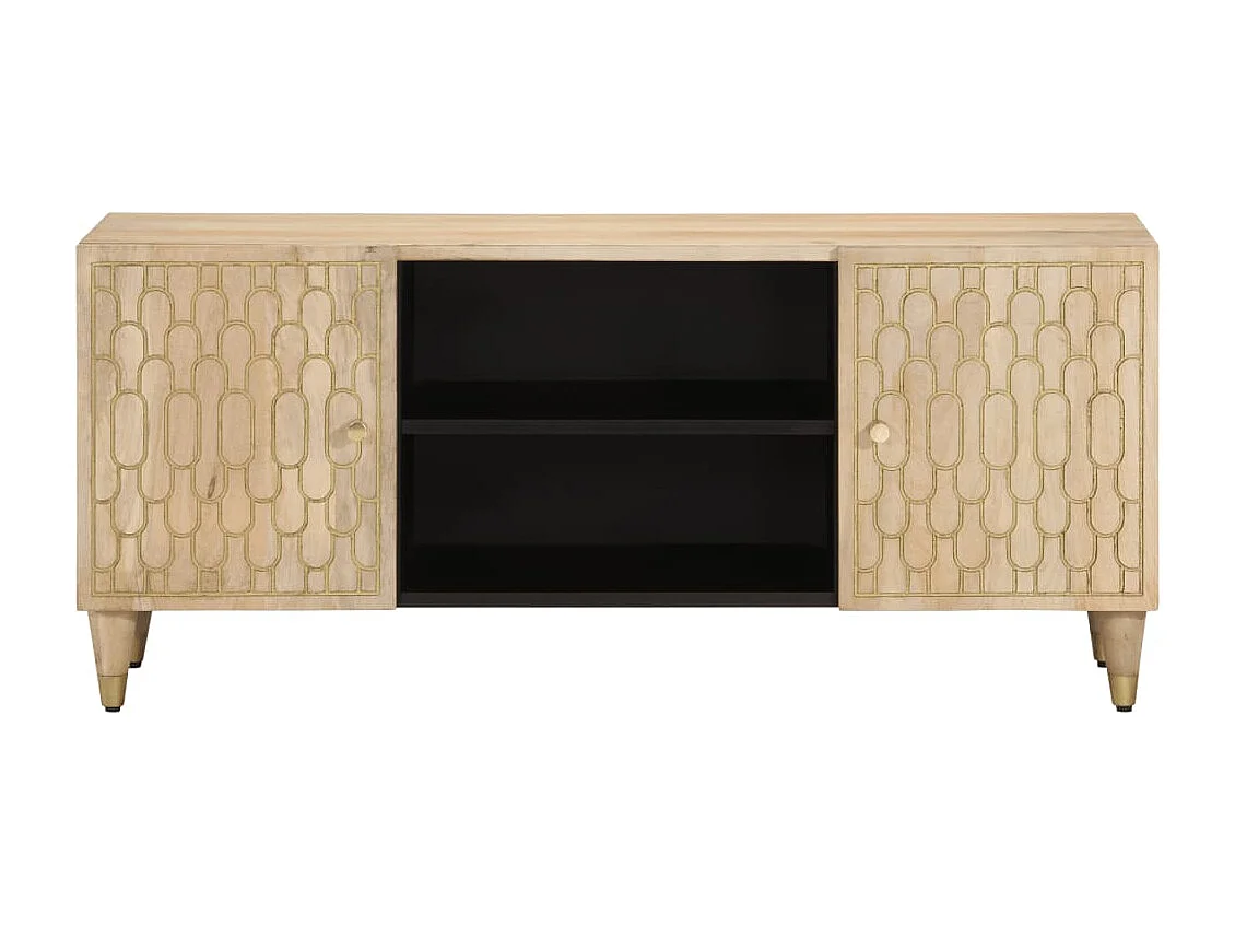 Meuble TV 105x33x46 Bois massif de manguier