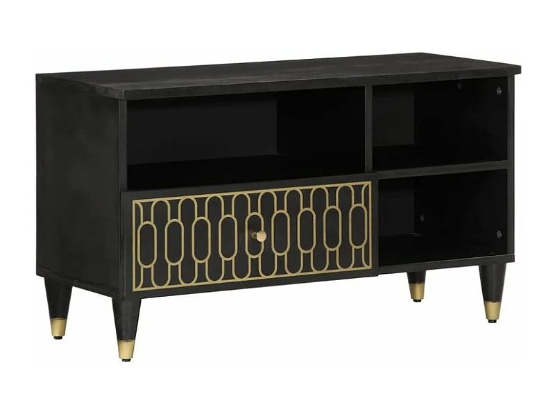 Meuble TV 80x33x46 bois massif de manguier