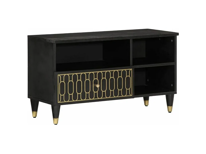 Meuble TV 80x33x46 bois massif de manguier