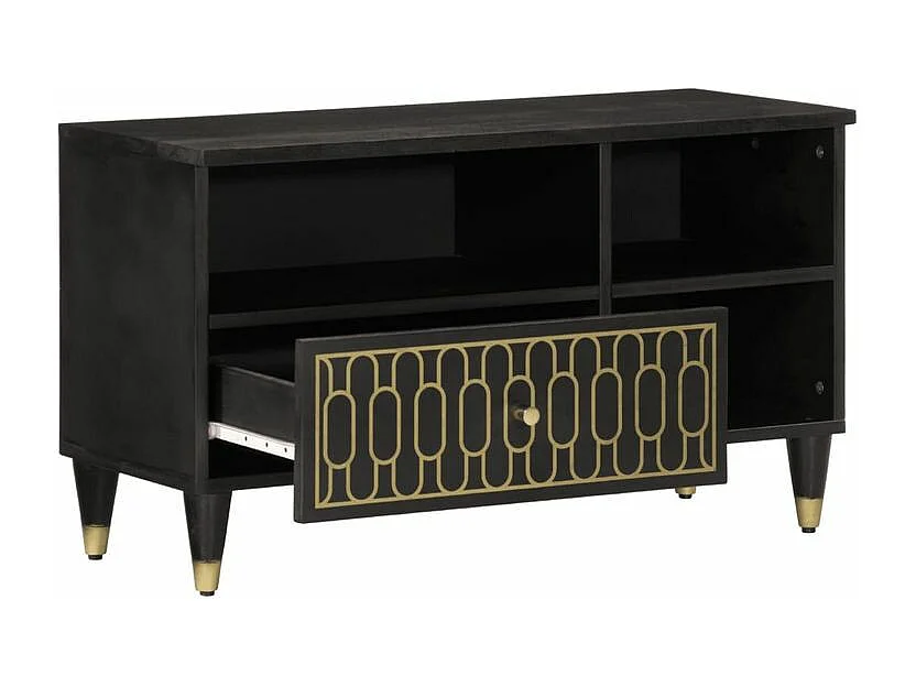 Meuble TV 80x33x46 bois massif de manguier