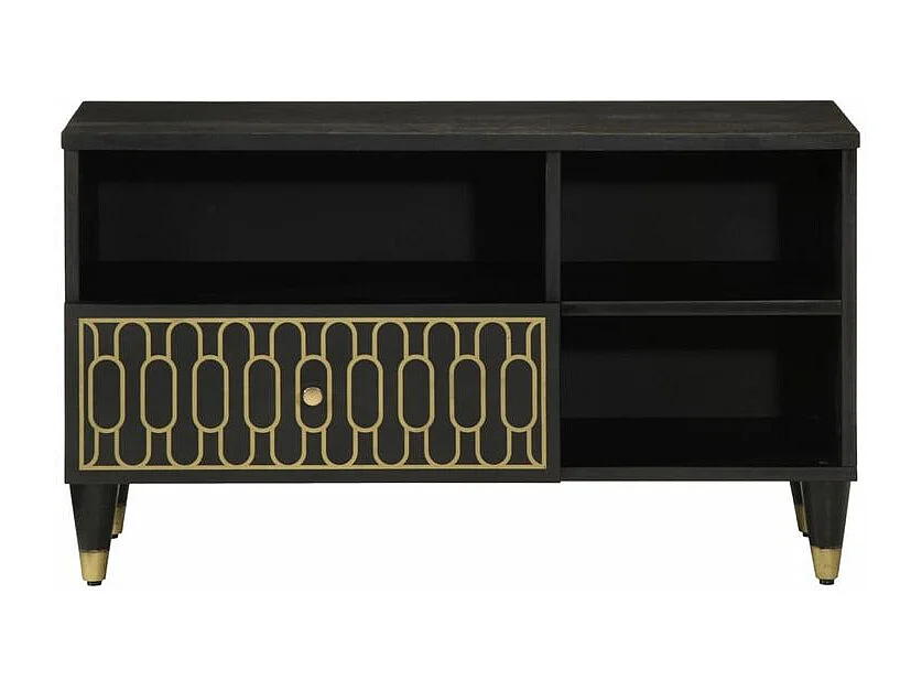 Meuble TV 80x33x46 bois massif de manguier