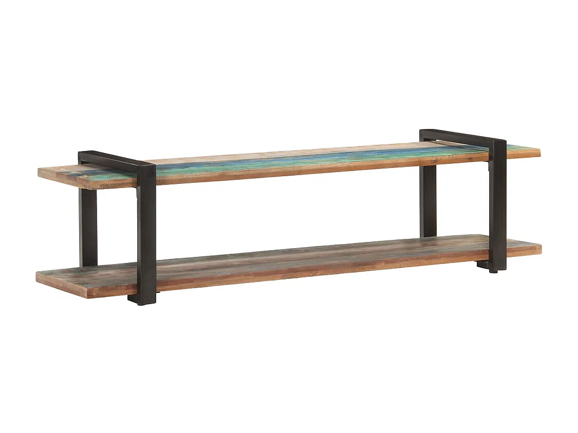 Meuble TV 160x40x40 Bois de récupération massif
