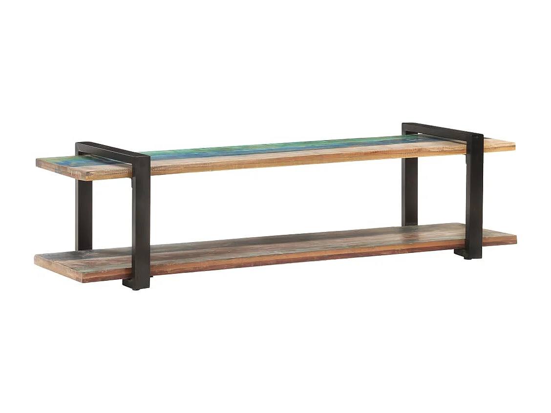 Meuble TV 160x40x40 Bois de récupération massif