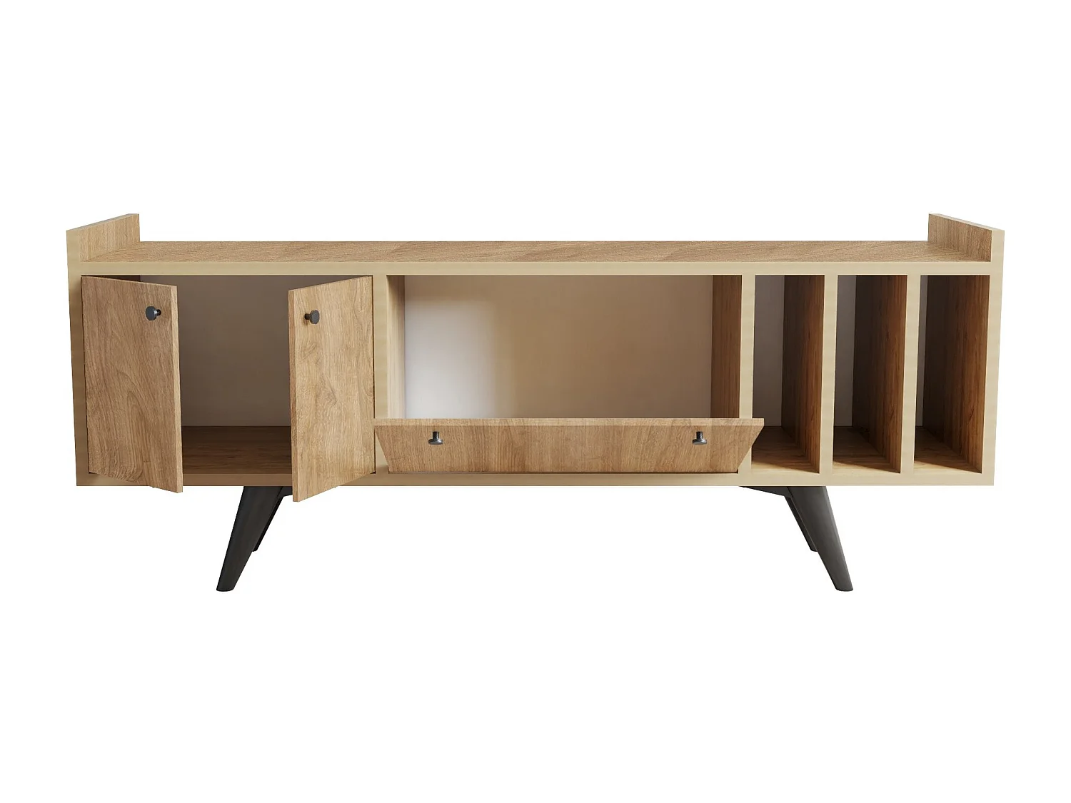 TV-Ständer – 150 cm x 56 cm x 40 cm – Eiche – Spanplatte