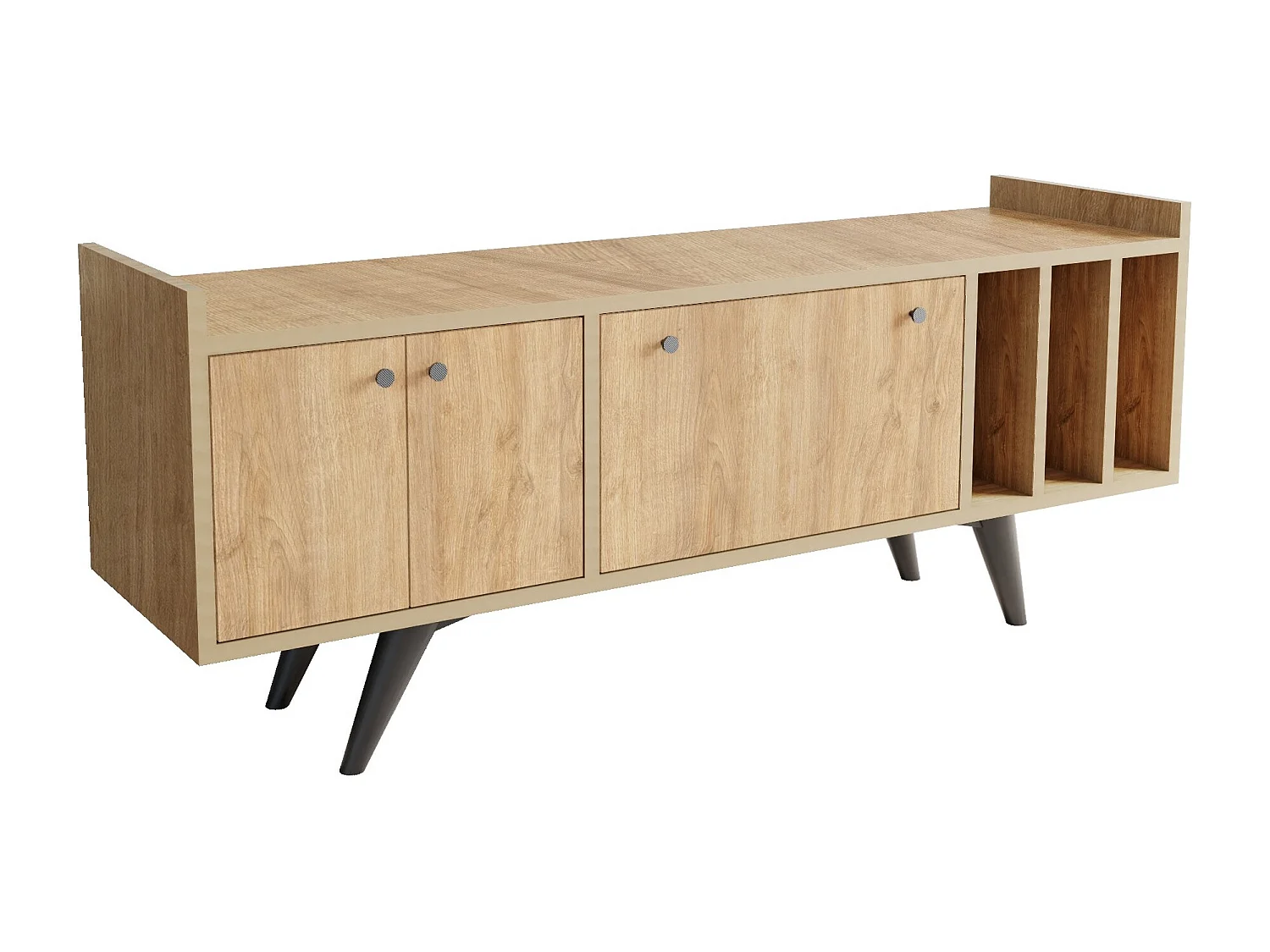 TV-Ständer – 150 cm x 56 cm x 40 cm – Eiche – Spanplatte