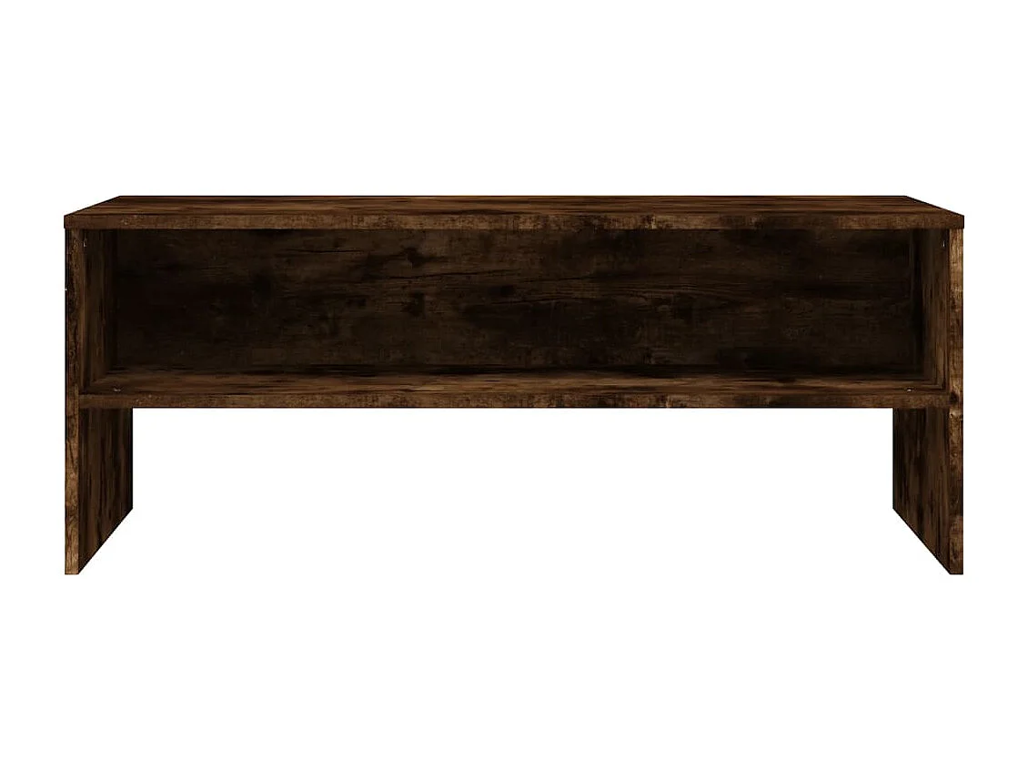 Meuble TV Chêne fumé 100x40x40 Bois d'ingénierie
