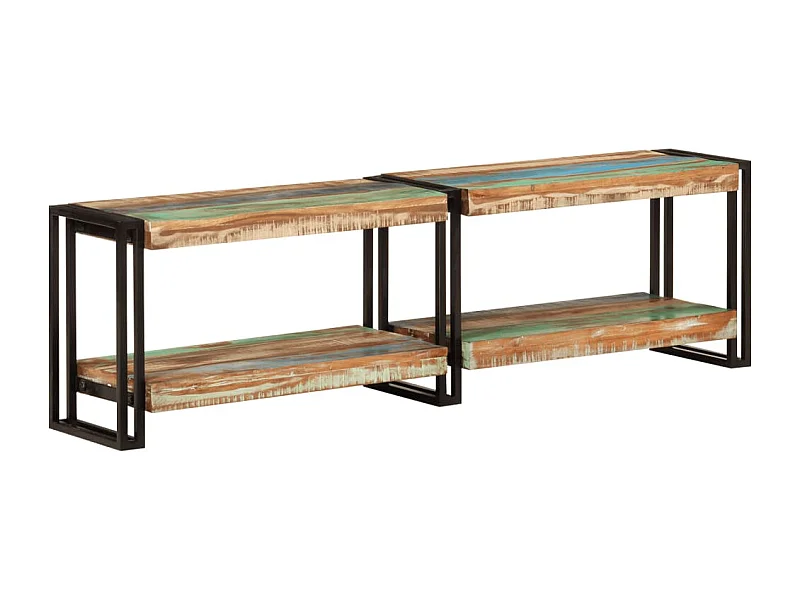 Meuble TV 140x30x40 bois massif de récupération