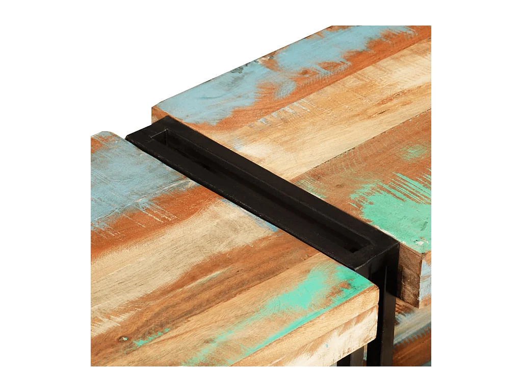 Meuble TV 140x30x40 bois massif de récupération