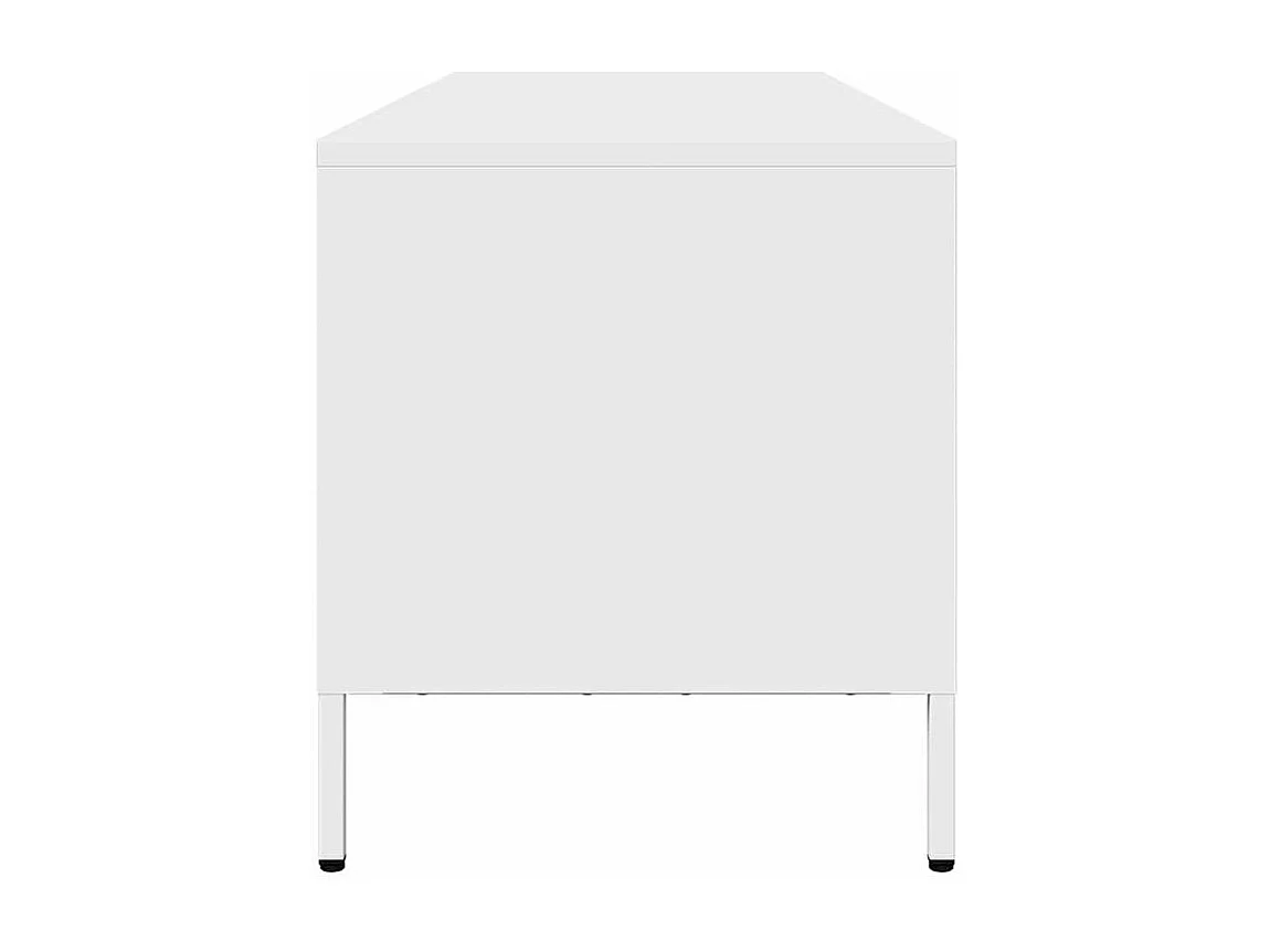 Meuble TV blanc 202x39x43,5 acier laminé à froid