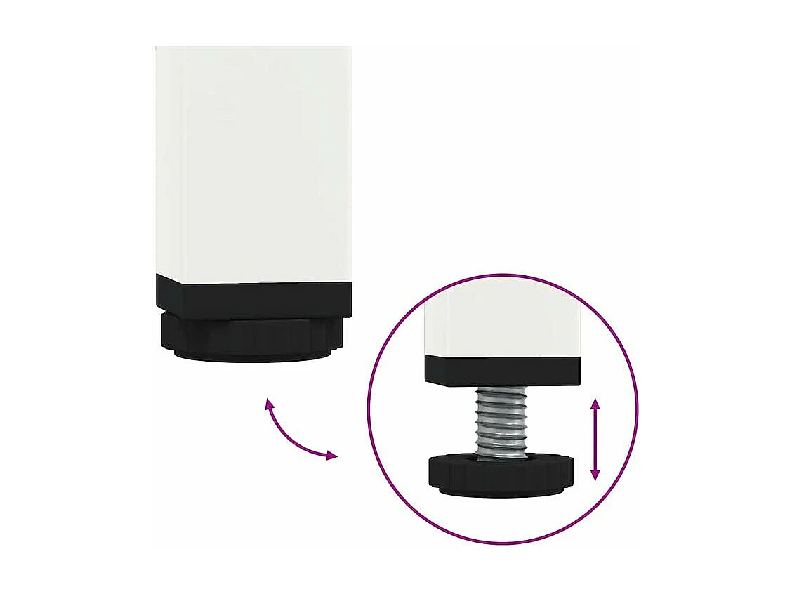 Meuble TV blanc 202x39x43,5 acier laminé à froid