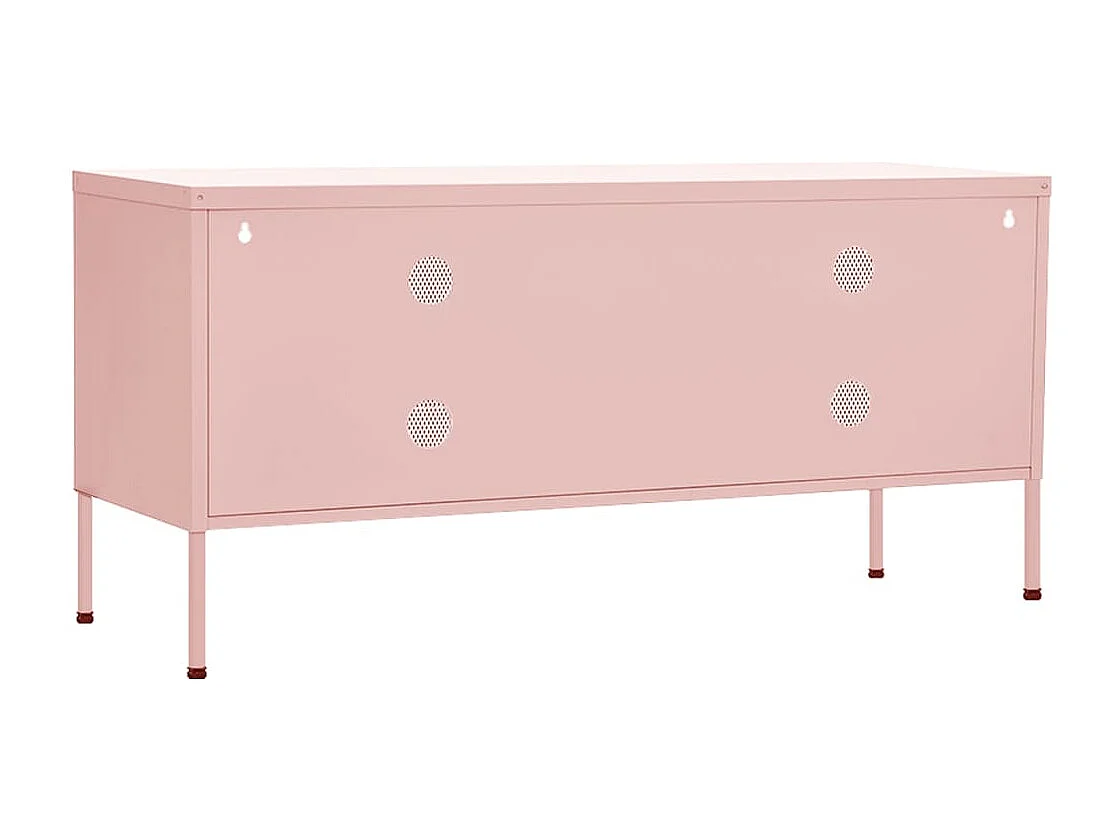 Meuble TV Rose 105x35x50 Acier