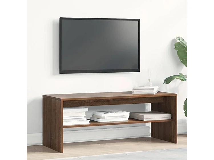 Meuble TV Chêne marron 100x40x40 Bois d'ingénierie