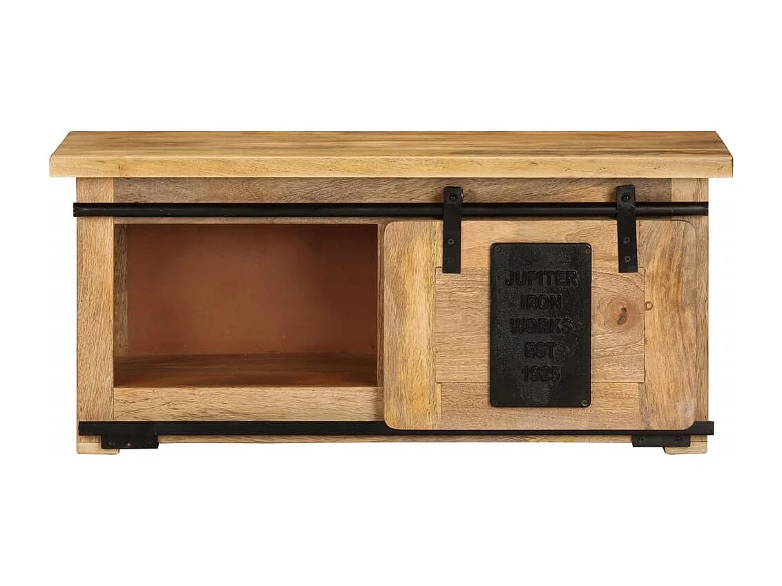 Meuble TV 90x35x40 Bois massif de manguier