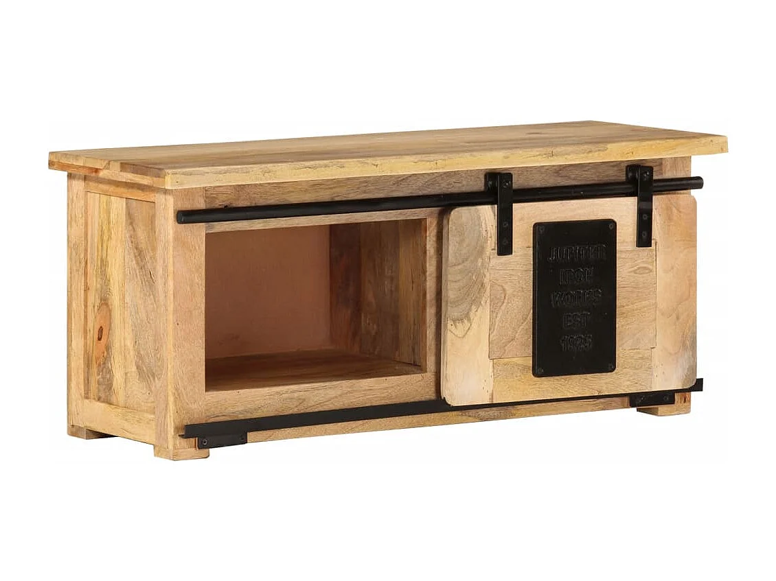 Meuble TV 90x35x40 Bois massif de manguier