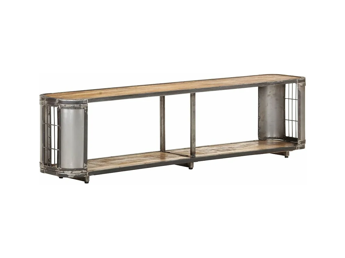 Meuble TV 150x30x40 Bois massif de manguier Kizzo 150