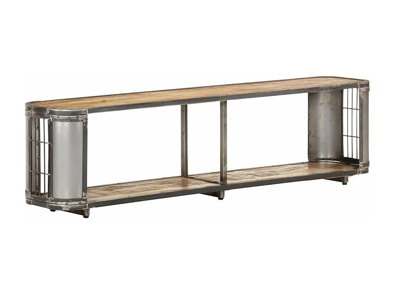 Meuble TV 150x30x40 Bois massif de manguier Kizzo 150