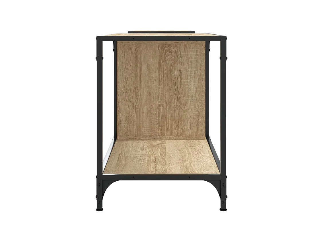 Meuble TV chêne sonoma 203x37x50 bois d'ingénierie