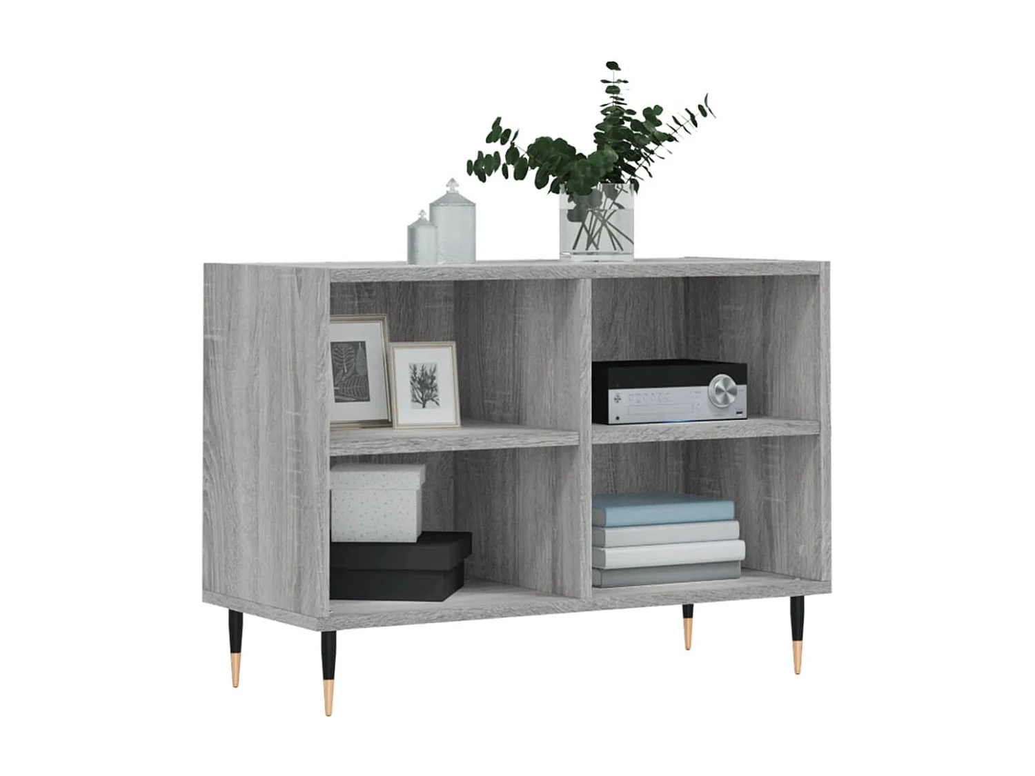 Meuble TV sonoma gris 69,5 x 30x50 bois d'ingénierie