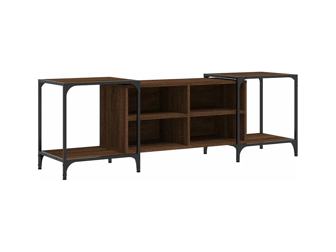 Meuble TV chêne marron 153x37x50 bois d'ingénierie