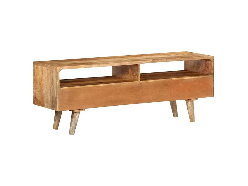 Meuble TV 140x30x41 bois massif de manguier