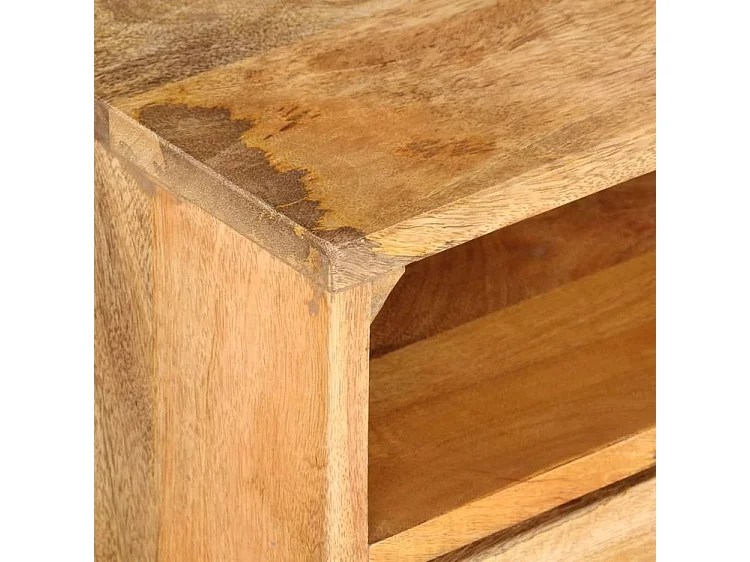 Meuble TV 140x30x41 bois massif de manguier