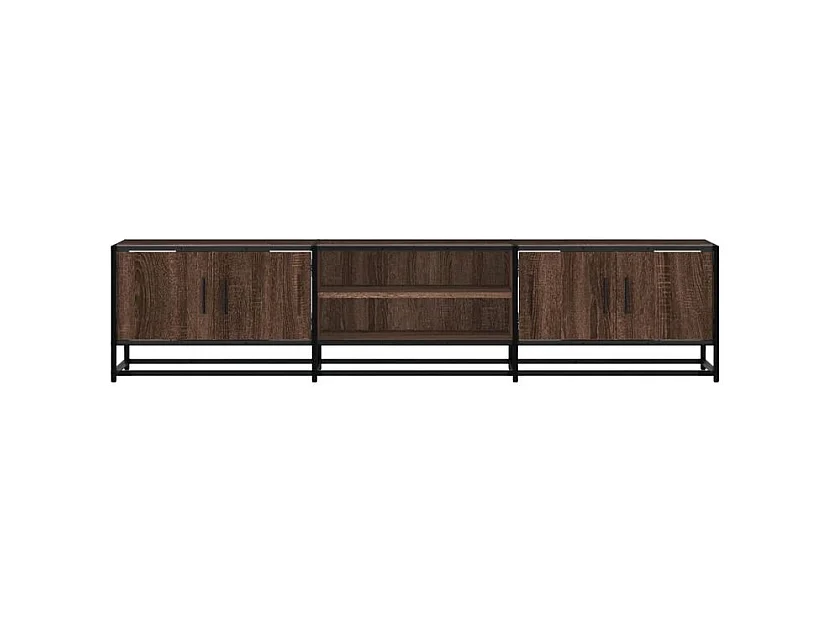 Meuble TV chêne marron 180x35x41 bois d'ingénierie